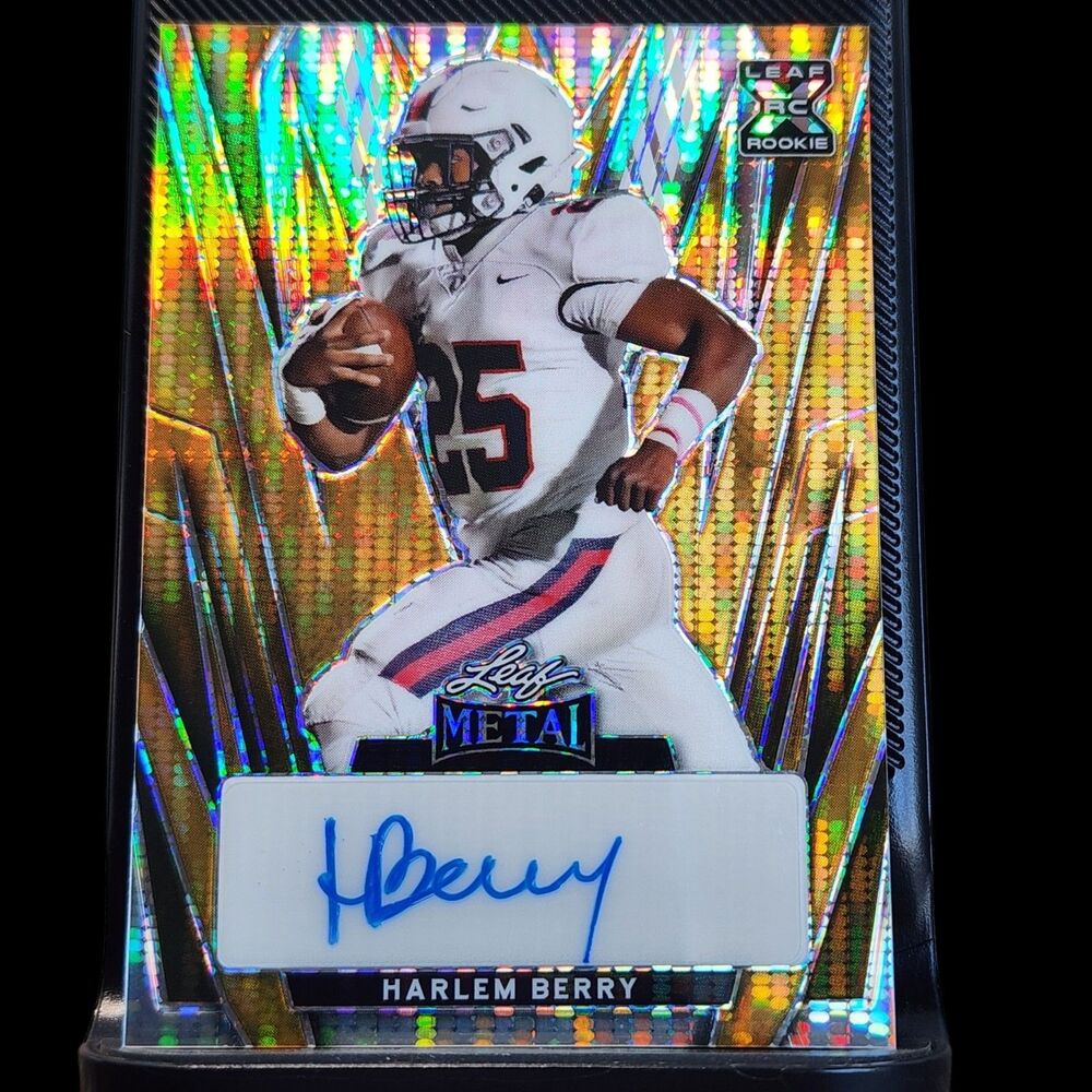 2024 Leaf Metal Harlem Berry Auto Gold Super Prismatic 1/1 One of One RC LSU